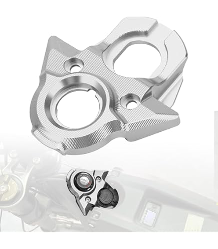 CNC Aluminum Ignition Key Switch Cover – Silver (Fits Segway X160/X260 & SurRon Light Bee X/S)